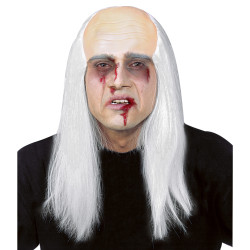 Plešatá hlava s vlasmi